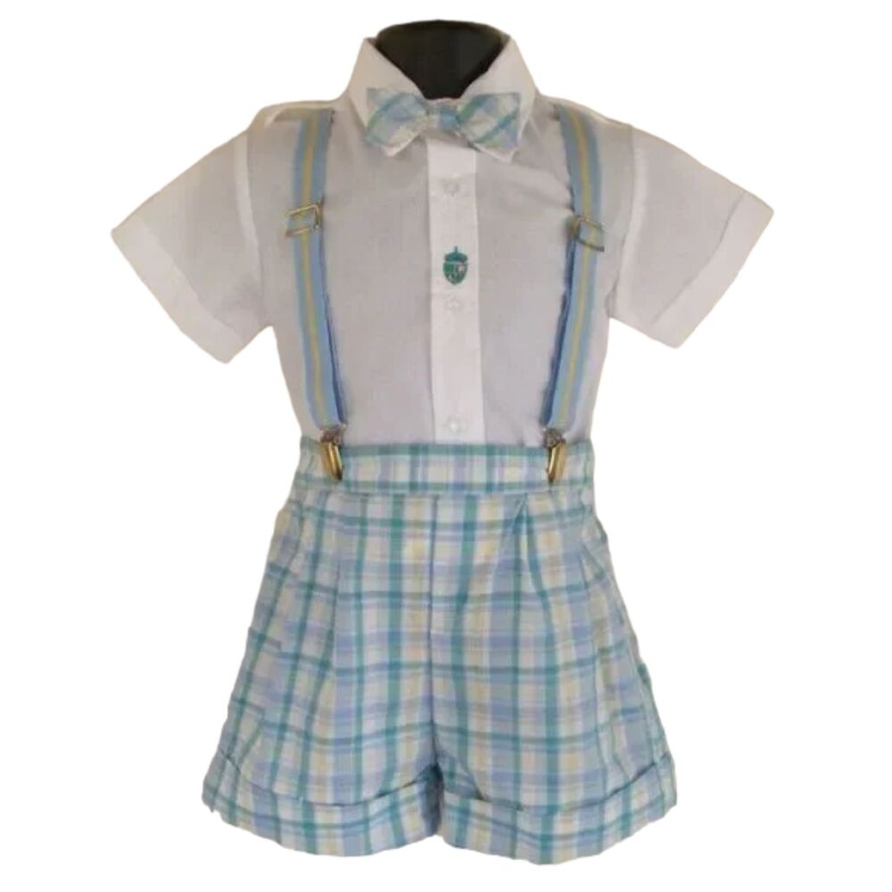 NWOT Baby Togs Outfit, 18mo, Vintage, 4 pieces, Blue/white, Shorts